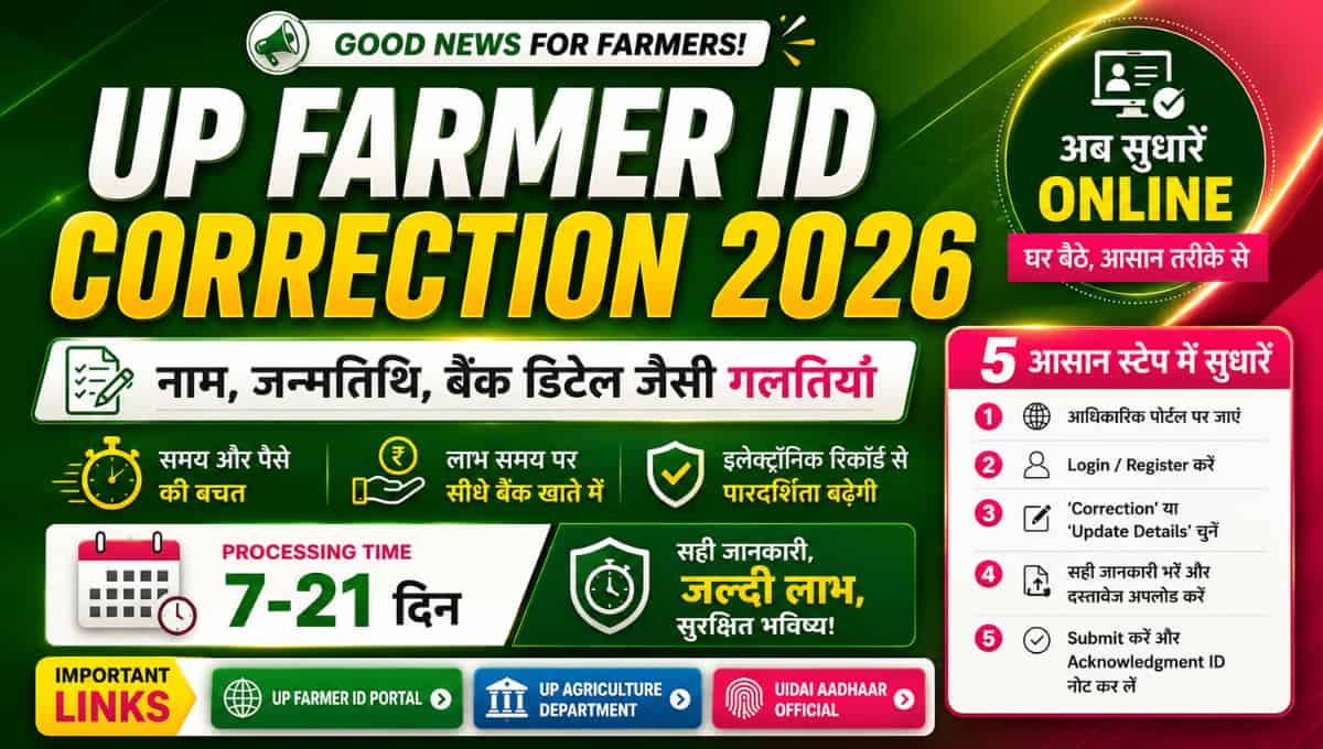 UP Farmer ID Correction 2026