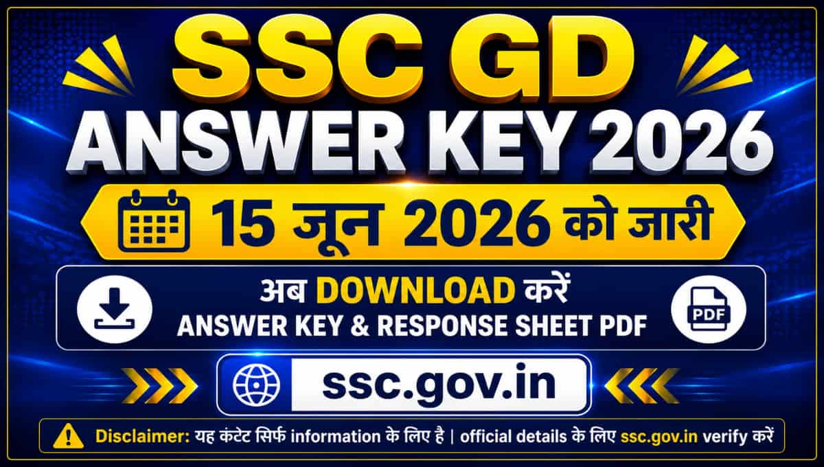 SSC GD Answer Key 2026 Released