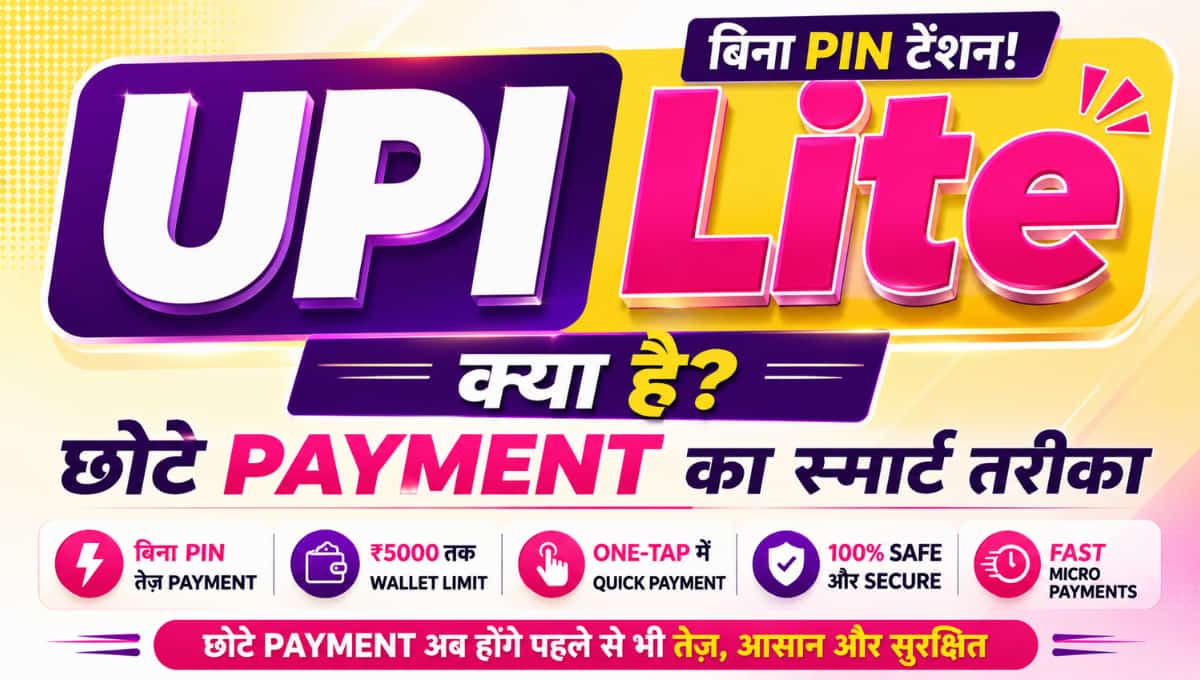 UPI Lite क्या है? बिना PIN छोटे Payment का स्मार्ट तरीका